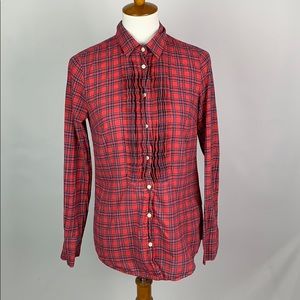 J. Crew Factory Tartan Tuxedo Shirt